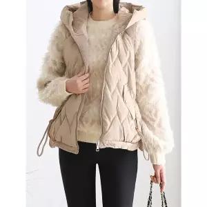 [하프클럽/모리스커밍홈]물결 후드 패딩 조끼_M2412PV010D