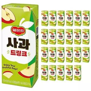롯데 델몬트 사과 드링크 190ml x 24개