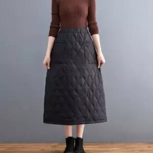 신상오픈런 [ ] 여성용 겨울 방한 롱 패딩 퀼팅 스커트 822901