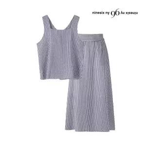 나인식스뉴욕 정상가:119,000원 | 스트라이프 나시 블라우스 밴딩 스커트 셋업 (NO2OW031L0) 823132