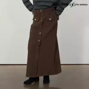 나인식스뉴욕 [롯데백화점]데일리 벨티드 페이크 버튼 롱 스커트 (NP3WH006L0) 823173