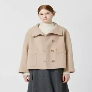 [비밀상점][CC콜렉트] C254MSG501_하이넥 핸드메이드 숏 코트