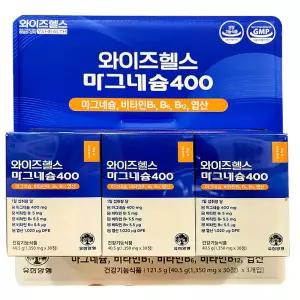 유한양행 와이즈헬스 마그네슘400 1350mg X 90정