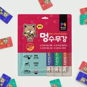 목우촌 펫9단 멍수무강 강아지 짜먹는 양갱 황태고구마 영양 간식 30p