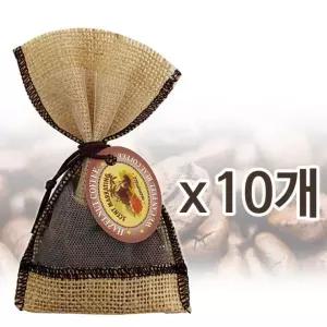 커피방향제 10개입 헤이즐넛 원두 커피향 차량용 자동차 비치형 디퓨저 탈취제