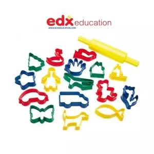 edx 이디엑스 모양찍기틀과 밀대 세트 찰흙 점토 밀가루 반죽
