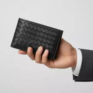 113993 V47W1 1000 인트레치아토 반지갑 블랙 113993 V4651 1000) 배송