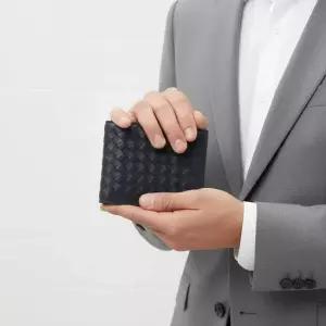 113993 V47W1 4246 인트레치아토 반지갑 네이비 113993 V4651 4013) 배송