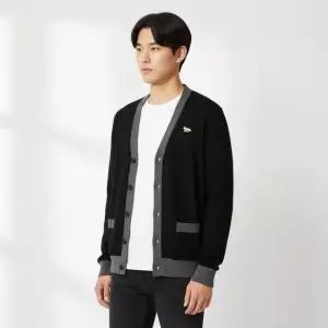 배송 메종키츠네 가디건 베이비폭스 컬러블록 남성 MM00505KT1036-P199
