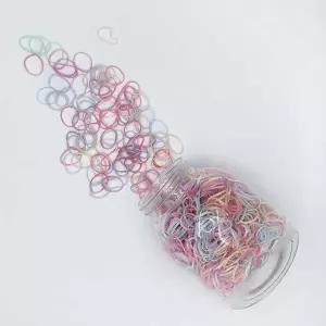 [하프클럽/]대용량 머리끈 고무줄 짱짱한 머리끈 1000개 묶음머리