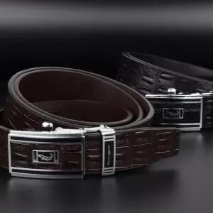 남자 정장 자동벨트 국산 고급버클 악어문양 고급 가죽 남성 허리띠