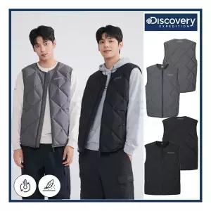 디스커버리 25년 겨울 신상 남성 디하스 튜브 다운 경량 패딩베스트레귤러핏U넥퀼팅조끼기능성캐주얼 DMDV7