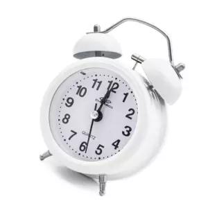 아침기상시간관리용 탁상알람시계 무소음아날로그 원형