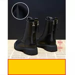 HDNX028 여성 겨울 지퍼 키높이 라이더 통굽 앵클 부츠