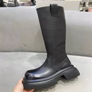 HDNX050 여성 겨울 통굽 청키 롱 라이더 부츠