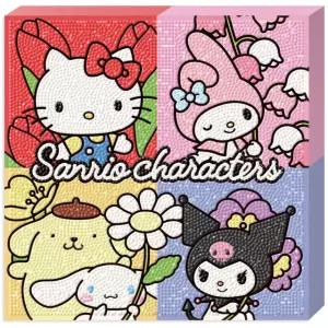DIY 보석십자수 산리오 캐릭터즈-프리티 블룸 25x25cm