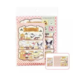 산리오 정품 편지지 세트 쿠킹 캐릭터즈/메시지/카드/생일/축하/편지/귀여운/친구/엽서/캐릭터/미니/감사