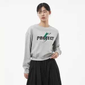 뒤트임 절개 프린트 맨투맨 AP3CT865