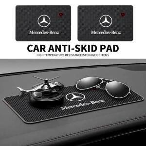 메르세데스 벤츠 AMG W177 X166 C257 C218 X253용 자동차 대시보드 미끄럼 방지 PVC 매트 논슬립 수납 패드
