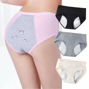 3중방수 생리팬티 위생팬티 여성용 면 요실금 겸용 통기성 메쉬 8컬러