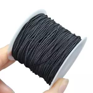 비즈 팔찌 실 0.8mm 잘 안끊어지는 탄력 짱짱한 줄 블랙