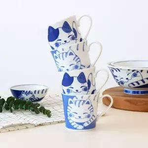 (2+2) 부엌다옴 미케도라 야옹이 머그컵 (미케2P+도라2P) 총4P