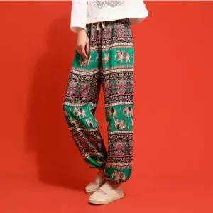 밴딩 여성 조거팬츠 몸빼 헐렁한 휴양지 코끼리 바지 통 알라딘 고무줄