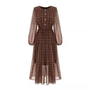 [샐리] 체크셔링캉캉롱원피스_I6A-COP001