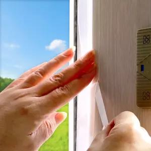 넓은 투명 문풍지 32mm x 10m/우풍 차단 외풍 현관문