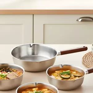 델라고 스텐 통5중 무연마 인덕션 프라이팬 (플렉스팬 24cm)