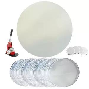 핀버튼 비닐 58mm (100매) 커버 보호 필름 원형 커팅 캔뱃지 뱃지 만들기 재료