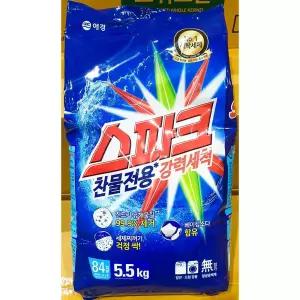 스파크 리필용 세탁세제5.5k 세탁세제 가루세제 다용 빨래비누