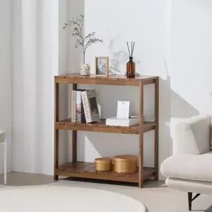 라움 고무나무원목 다용도 3단 800 수납선반장