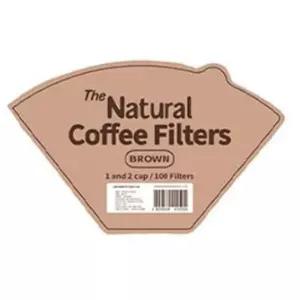내추럴 커피 필터 2인 100p/거름종이/드리퍼/드립/업소용/원두/여과지