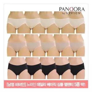 [비비안]노라인 데일리 베이직 심플 헴팬티 5종 택1(RS663) 861867