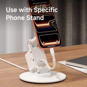 하기비스 리트랙터블 USB 17 타입 단방향 충전 데스크 코드 맥북 케이블 TO 고속 100W 아이패드용