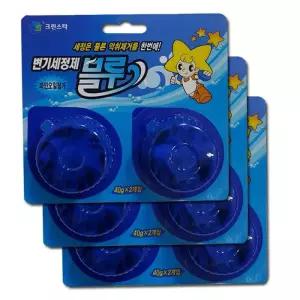 크린스타 양변기용 탈취세정제 6알