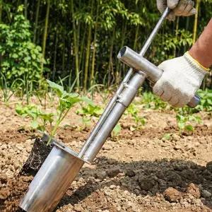 모종이식기 핸드형 녹슬지않는 올스테인리스 튼튼한 모종삽 고추 상추 심는 기계