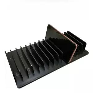 0구 스마트폰 수직 정리함 핸드폰 태블릿 정리대 ABS 보관함 흰색