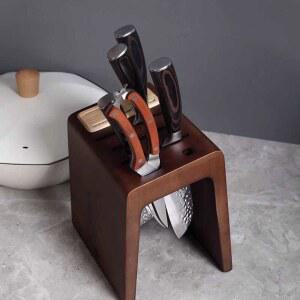 원목 칼꽂이 칼집 중식도 일반형 주방 칼보관함 칼블럭 우드 보관
