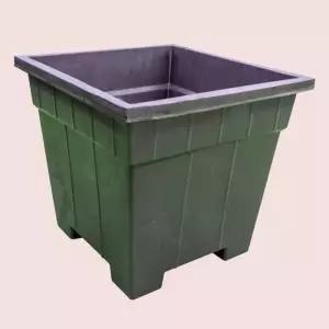 화분 고무 다라 정사각 대형 600 450 화분용 고무화분 분갈이 타공화분 사각화분 텃밭화분