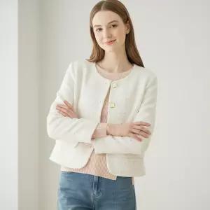 [페이지플린] 스퀘어버튼트위드자켓_P6AJK003C