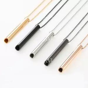 금연목걸이 티타늄 금연파이프 담배대용 담배대체 담배호루라기 금연도움 호흡펜던트