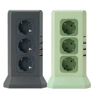 2세대 타워형 멀티콘센트 220V USB 16구 고용량 멀티탭 더블세트