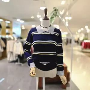 [대구백화점] [멜로디가든]배색카라2줄니트(M26S2K130)