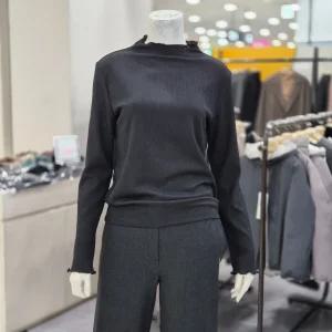 [레노마레이디]주름 조직 반넥 티셔츠 R2H12JTS010