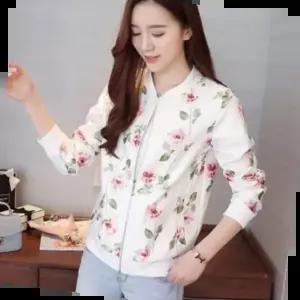 여성 여름 등산 플라워 바람막이 점퍼 자켓