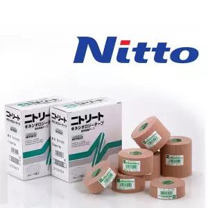 닛또덴꼬 Nitto 키네시올로지 스포츠 근육테이프 7.5cmx5m, 4개입, 베이지