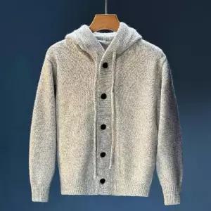 남성 댄디 집업 가디건 가을 겨울 후드 스웨터 니트 카디건 블레이저 상의 힛템