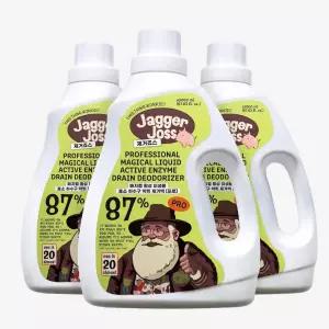 제거죠스 미생물 효소 배수구 클리너 싱크대 하수구 냄새 제거 세정제 프로 2L 3개